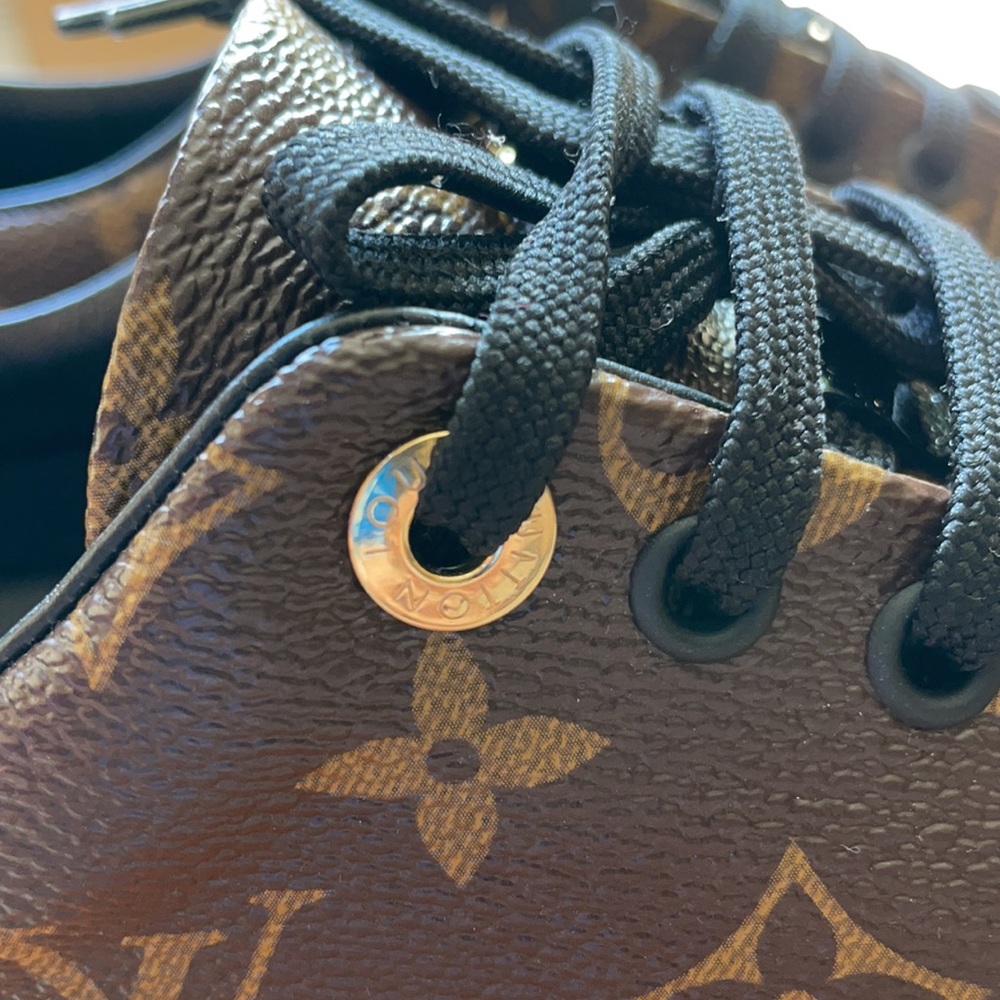 Louis Vuitton Frontrow Logo Sneakers Size 38 - Picture 9 of 16